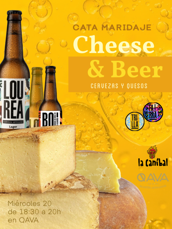 Cata Maridaje Cervezas y Quesos, miércoles 20 marzo 2024